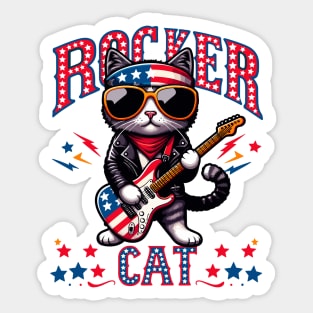 Cat Rocker Sticker